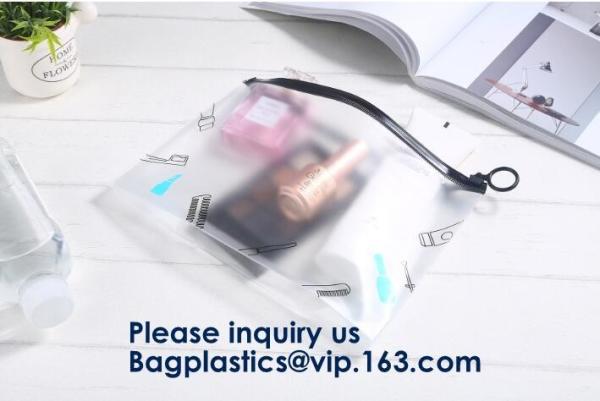 Clear PVC k Bag For Gift Package,OEM Service Transparent Packaging Pvc Slider Frosted Bag,EVA Slider Zipper Bag So