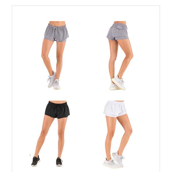 Спорт шортов белых женщин ODM OEM идущие замыкают накоротко с внутренний выравниваться 100D