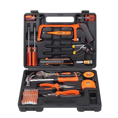 JYH-HTS22-1 de haute qualité 22 pièces Kit d'acier au carbone réparation générale ensemble d'outils ménagers avec boîte à outils en plastique