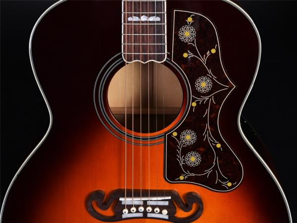 Customized 43 Inch size solid wood acoustic guitar flamed maple back side rosewood fingerboard