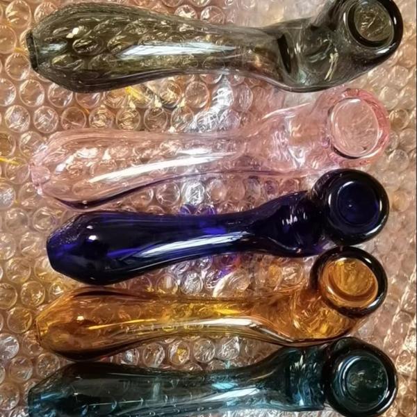 artes acessíveis da tubulação de fumo do vidro do comprimento de 14.6cm e cor múltipla dos ofícios