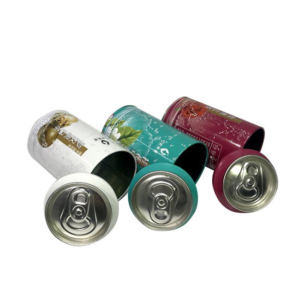 Custom Metal Pop Tin 150ml 250ml 450ml Aluminum Beverage Cans Tinplate Can with 202 Peel Back Foil Lid