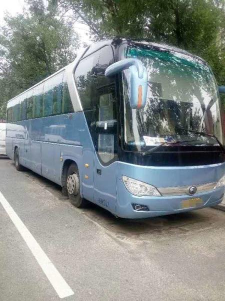 Diesel Yutong Second Hand Tourist Bus Zk 6122 55 Seater Coach Bus With AC Video