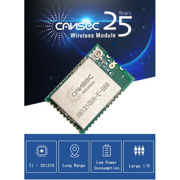 AN1310UA-E Sub GHz Module 13dBm Texas Instruments CC1310 Module