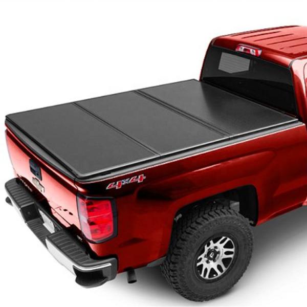 Tampas de cama dobráveis em três partes duras de alumínio do caminhão do favo de mel do OEM de Wholesale do fabricante para Toyota Hilux Dmax F150