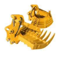 Máquina escavadora resistente Riddle Rake Bucket, ancinho de pedra do gramado para KOMATSU Pc200 Pc300