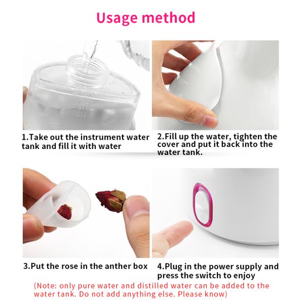 280W Professional Salon Facial Steamer with Nano Ionic Technology and Moisturizing Lamp