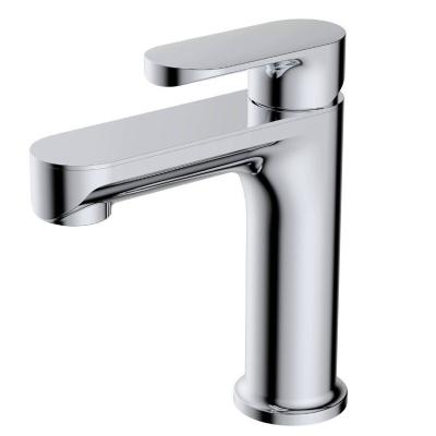 Simple Art Single Handle Brass Taps Bathroom Sink Faucet Modern