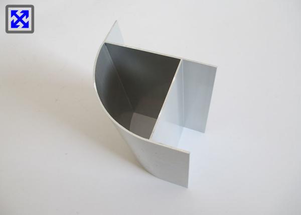 Gray Powder Coating Structural Aluminum Profiles Non Ferromagnetic For Office Partition