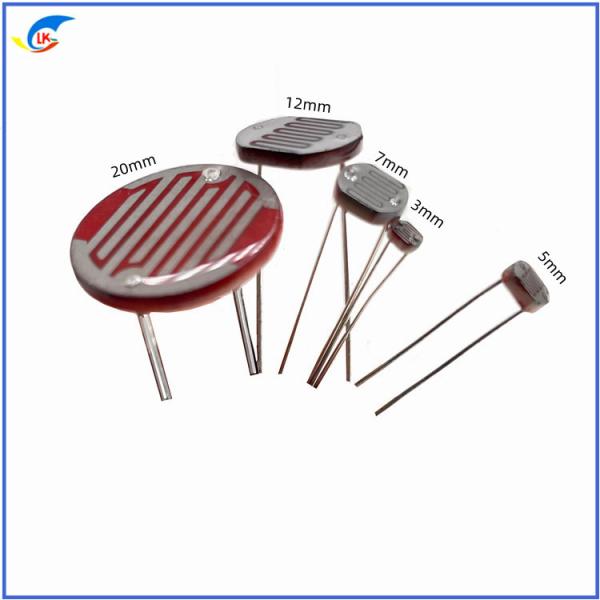 Safety CDS Photoresistor 1mm GM3528 Bright Resistance 10-20KΩ Dark Resistance 1MΩ