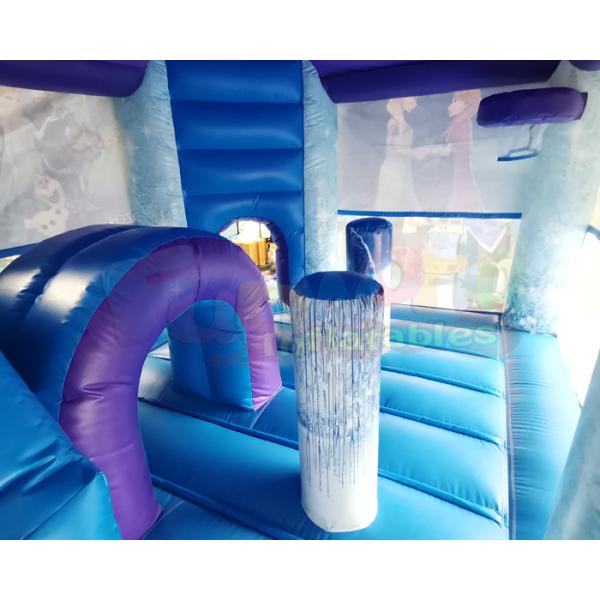 Скольжение хвастуна PVC замороженного надувного замка 18OZ раздувное
