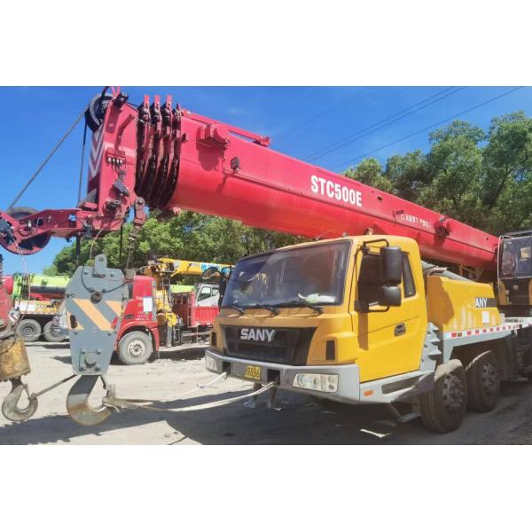 Transport Weight 48 Ton Used Mobile Cranes Fuel Consumption 20 to 30 Liters per Hour Euro III Emission Standard Lifting Solutions