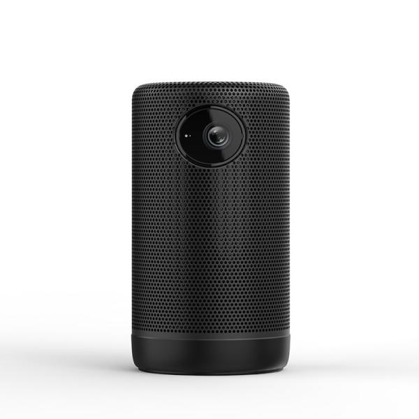 Metallic Black Smart Projector Keystone Adjustment With HDMI USB Connection