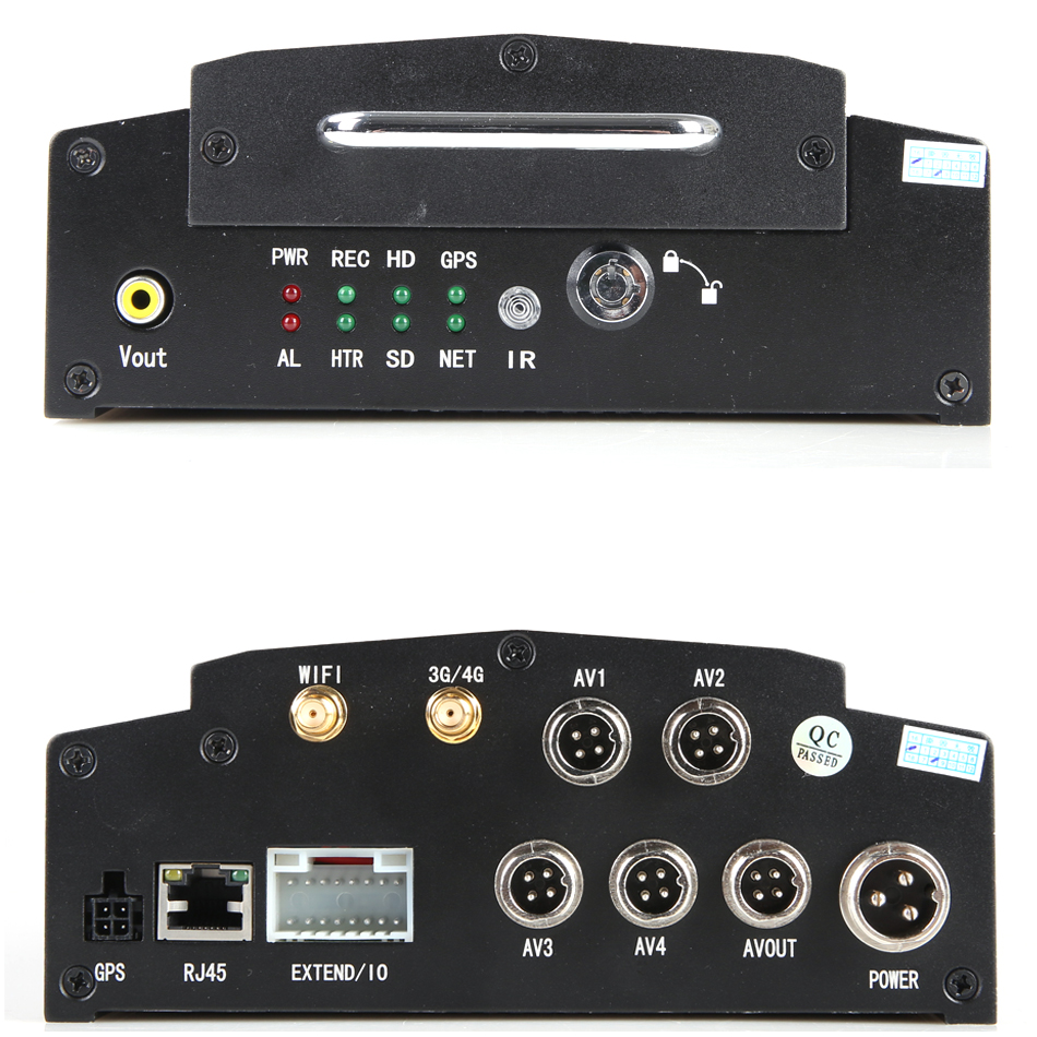 720P AHD 4ch 3G HDD мобильное DVR с решением датчика RFID топлива сигнала тревоги для автобуса