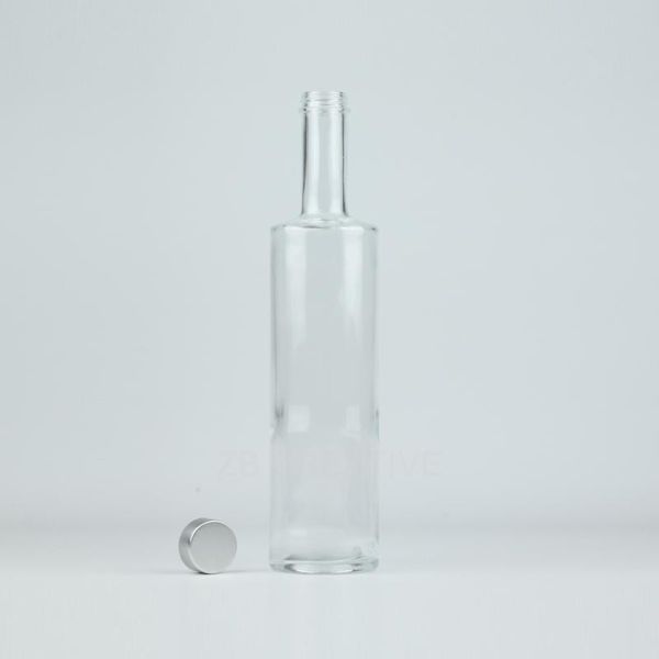 Screw Top Crystal Glass Alcohol Bottle For Brandy 620g 700ml  CY-889A