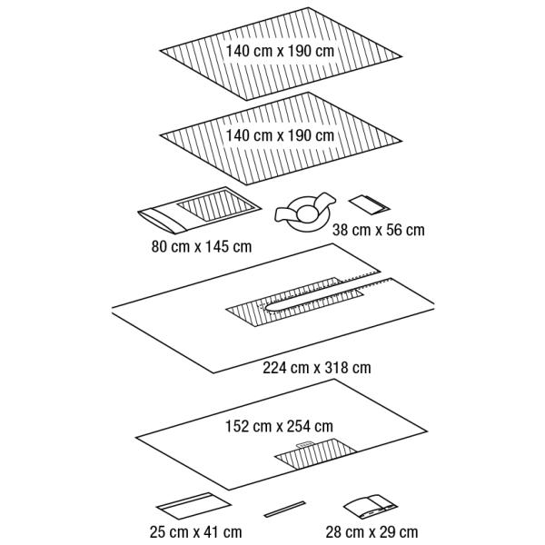 SMS SMMS SMMMS SMF Hip Disposable Surgical Pack Impermeable 20g - 60g