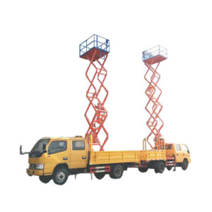 Truck Mounted 16m Aerial Work Platforms woith Water tanker High Performance Whtsp:+8615271357675