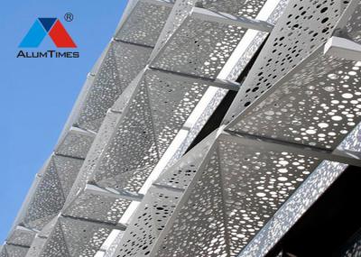 OEM Perforated Aluminium Sheet Wall Cladding Panels With Excellent Decoration Effects