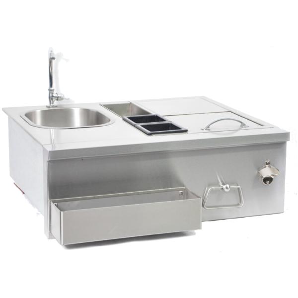 Luxury outdoor bbq kitchen built in gas bbq grill bbq island with back burner, LED light , cast SUS 304 Burner for US