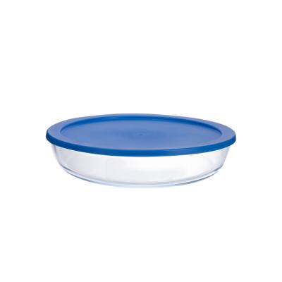 Simple PP Lid Food Glass Bakeware Glass Oven Dish 1000ml 1400ml 1600ml 2600ml 3600ml