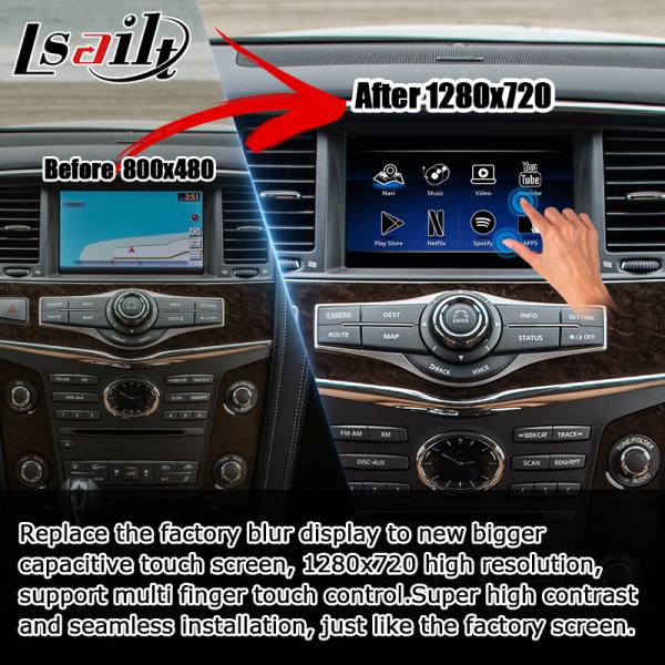 Infiniti QX80 QX56 Z62 carplay android авто многопальцевый HD сенсорный экран upgarde IT08