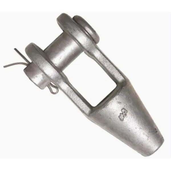G416 Galvanized Open Spelter Wire Rope Socket with Cotter Pin – High-Strength Rigging Solution