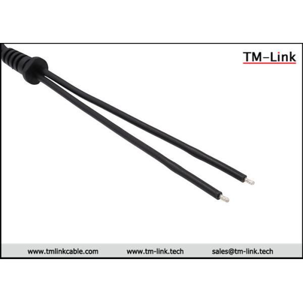AMP 4.96mm pitch 2P housing connector 18AWG Black PVC Jacket power cable assemblies