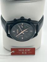 Montre à l' eau de style résistant à l' eau de quartz Lumière montre bande noire