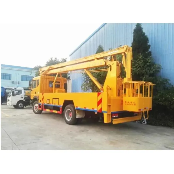 Dongfeng 4X2 Mounted Hydraulic 20 28 30 32 35 40 Meter Telescopic Folding Boom Lift Working Aerial Platform Work Bucket High-Altitude Operation Truck