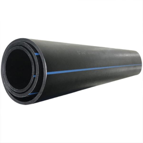 As tubulações plásticas da drenagem da fonte de água do HDPE personalizaram a boa resistência do tamanho