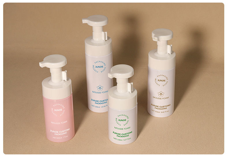 300ml Custom Pink Blue 200ml Plastic Foaming Pump Bottle Hand Wash Liquid Facial Cleanser Soap Plastic Foam Bottle