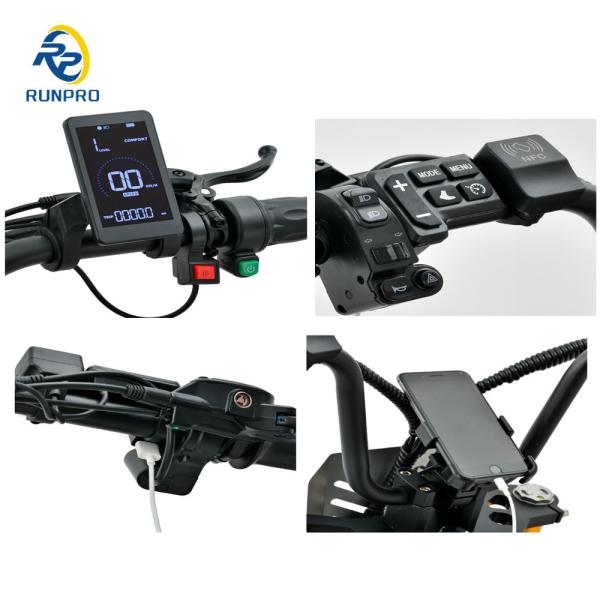 Unisex 1500W 2*1500W 60V CEE COC Fat Tire Adult Chopper Electric Scooter Citycoco com CE