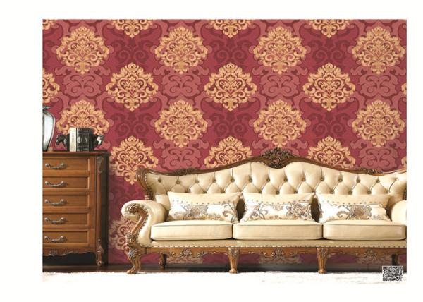 PVC vinyl wallpaper washable waterproof simple design different color