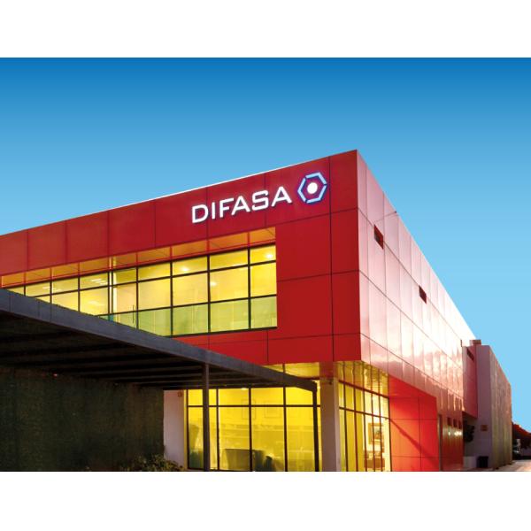 Large Production Capacity A2 B1 Fireproof ACP 4mm, PVDF Coating, Weather-Resistant for Mall Facade