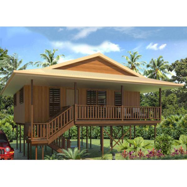 Праздников стальной структуры Горяч-продажи бунгало дома Таиланда Prefab светлых деревянное с 3 спальнями