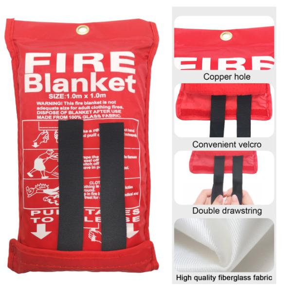 Emergency Fire Fiberglass Blanket Heat Resistant for Home and School
