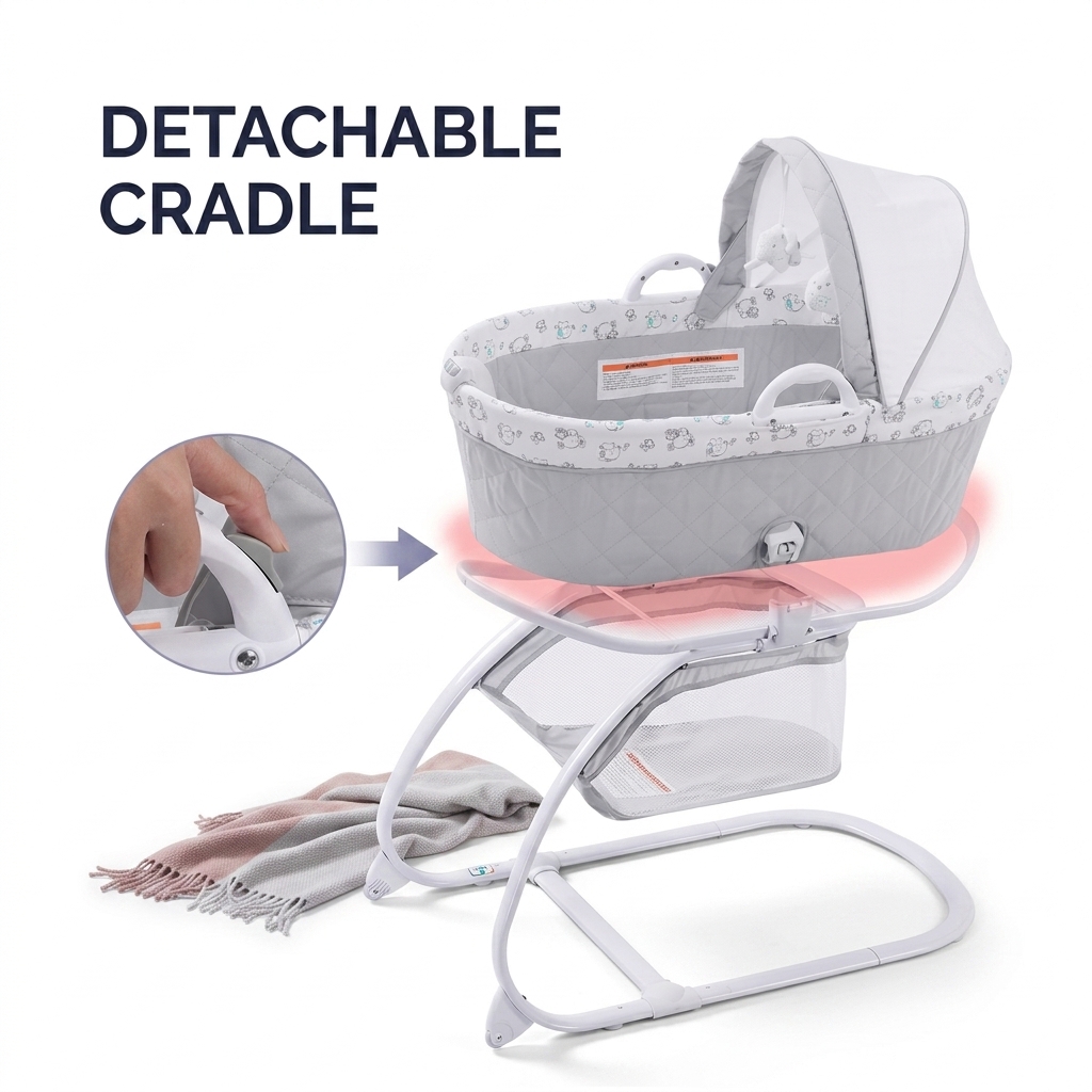 UKCA Certified Electric Swing Bed UK Market with CE EN 71 Compliance Documentati