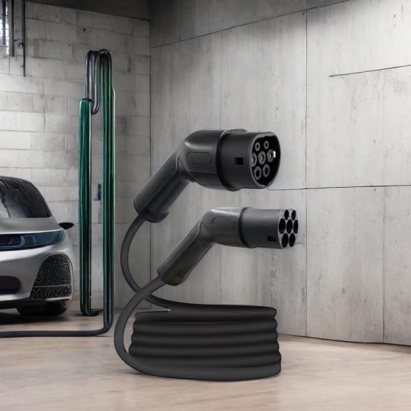 22 kW Type 2 Electric Vehicle Connector 32A 5-Meter Charging Cable for Replace/Repair