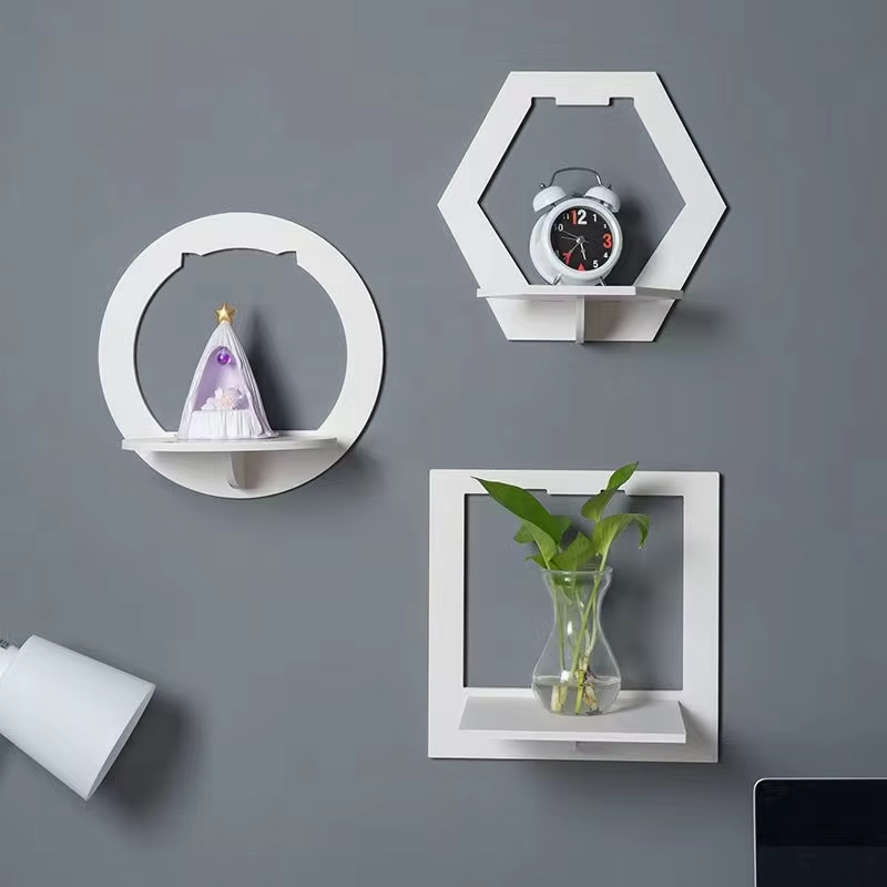 High Quality Wall Organizer Floating Storage Shelves Wall Mounted Flower Pot Holder Racks for Living Room Bedroom