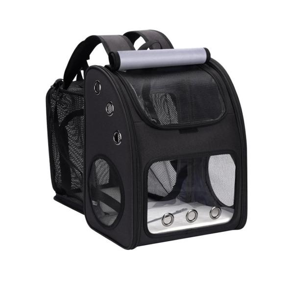 34*27*42.5CM Outdoor Expandable Pet Travel bag Non-Toxic Cute Pet Supplies For Unisex In Grey Features Durable Washable