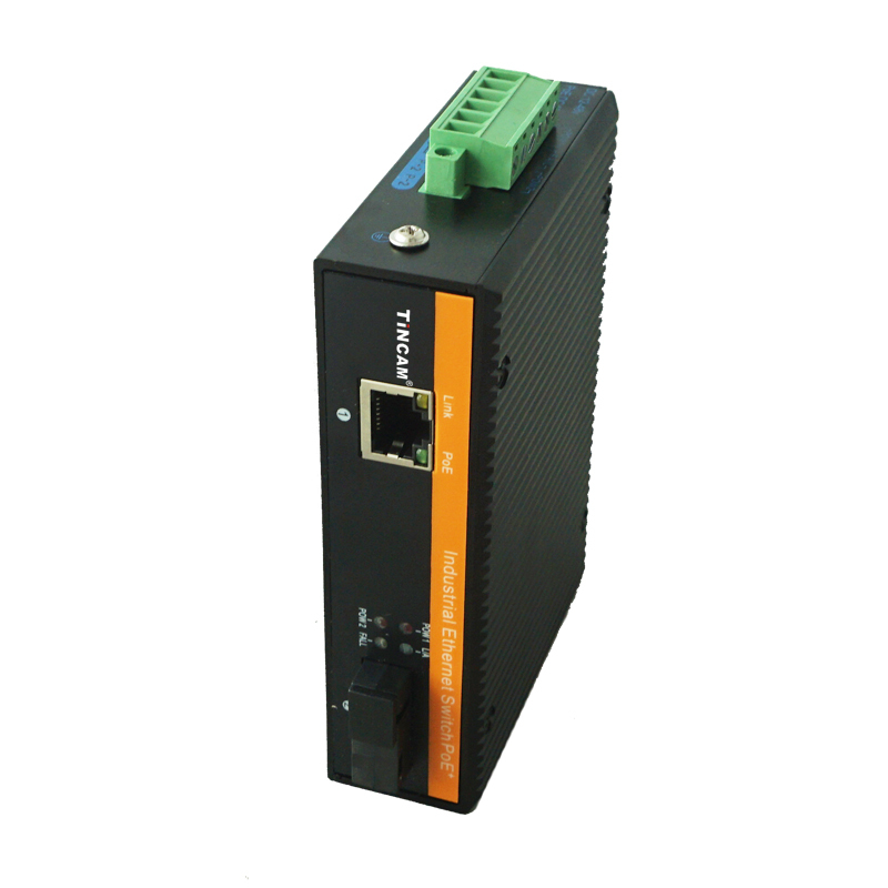 10/100M 1 fiber port+1 RJ45 port Industrial POE Switch