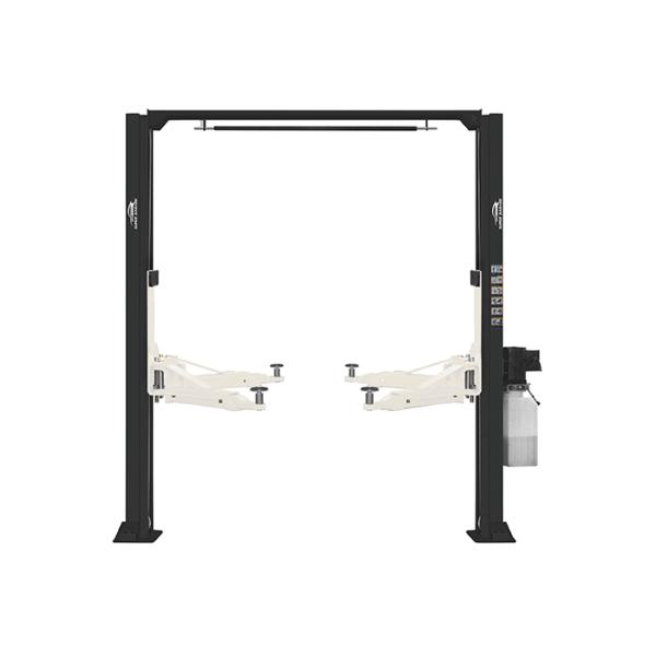 Clear Floor 2 Post Automotive Lift Car Hoist Bilateral Manual Release