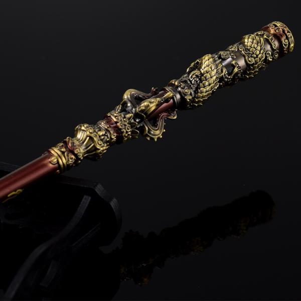 Irregular 35CM Full Metal Craft Monkey King Ruyi Jingu Bang Model for Anniversary