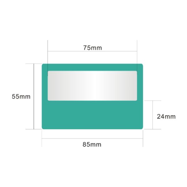 3d Mobile Phone Screen Magnifier Customized Size PVC Magnifier Card Type , Transparent Magnifying Glass With Fresnel Lens