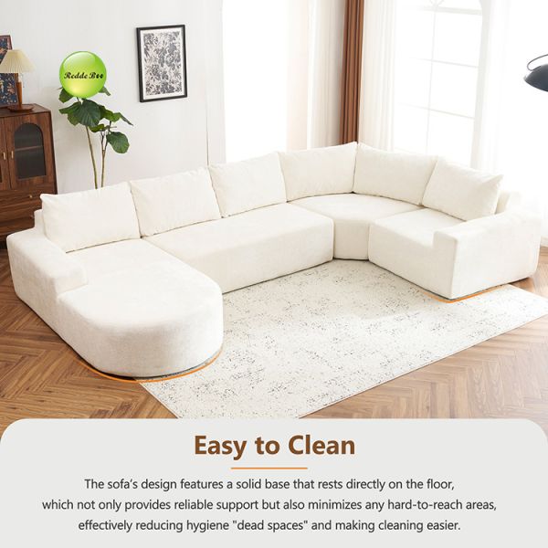 High Resilience Corner Compressed Sofa Fabric L Shaped Couch For Living Room Furniture