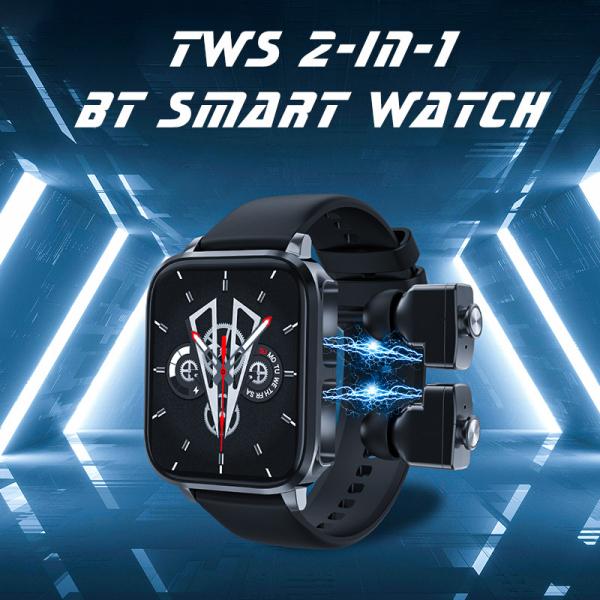 ODM 2 In1 Tws Smart Watch Screen Touch Watch Bluetooth 5.0 HS22 With Earbuds
