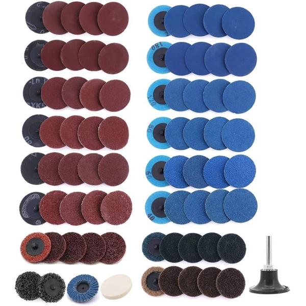 Soporte de disco de lijado Rolco Aluminio / Discos de lijado de carburo de silicio / Zirconia