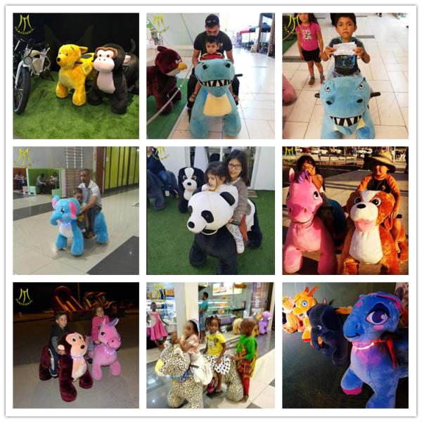 Hansel electronic walking plush carnival games ride stuffed horse toys