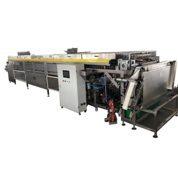 Pocky Biscuit Chocolate Coating Machine 1300kg/h Nuts Decoration Air Cooling