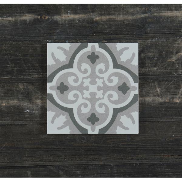 Gray 20x20cm Ceramic Rustic Tile for Indoor Floor